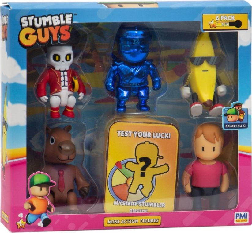STUMBLE GUYS STUMBLE GUYS - MINI FIGURKI- DELUXE 6 FIGUREK VER.B
