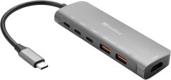 Sandberg SANDBERG USB-C Dock HDMI + 2xUSB-A + 2xUSB-C + PD100W