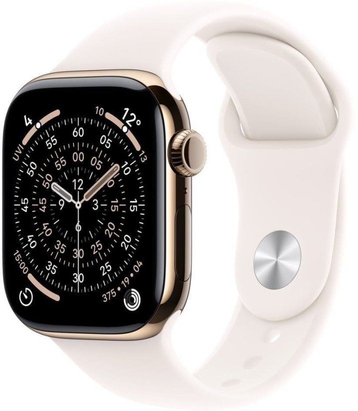 Apple Watch 11 GPS + Cellular 42mm Gold Titanium Sport Band S/M Ružový  (MF8W4MP/A)