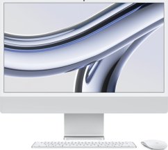 Apple APPLE iMac 4,5K 59,69cm 23,5Zoll Apple M3 Chip mit 8-Core CPU und 10-Core GPU 8GB gem. RAM 256GB SSD DE - Silber