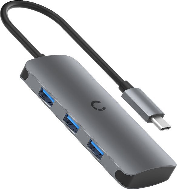 Cygnett Hub 6w1 USB-C do 3x USB, USB-C, SD Card, Micro SD Card Cygnett SlimMate 100W (Sivý)