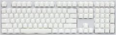 Ducky Ducky One 2 White Edition PBT Gaming Tastatur, MX-Speed-Silver, weiße LED - weiß