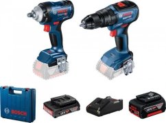 Bosch Sada GDS18V-400 + GSB18V-50 1*2.0AH + 1*5.0AH