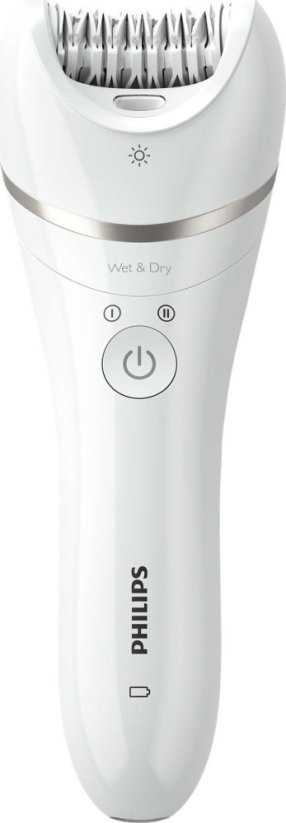 Philips Philips BRE770/92, White, 32 tweezers, Ceramic, Abdomen, Armpit, Back thigh, Bikini, Buttocks, Chest, Decolletage, Front thigh, Head, Inner upper..., Armpit, Epirokovion, Exfoliation, Precision, Shaving, Smoothing pedicure roller, 70400 RPM