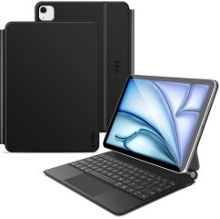 4kom.pl TECH-PROTECT SMARTCASE MAGNETIC + KEYBOARD IPAD AIR 10.9” 4 / 5 / 2020-2022 / 11” 6 / 7 / 2024-2025 BLACK