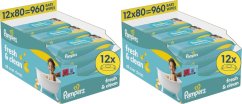 Pampers Chusteczki nawilżane FreshClean 24x80szt.