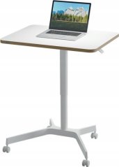 Leitz Leitz 65360001 biurko komputerowe Kształt štvorcový Aluminium Biely