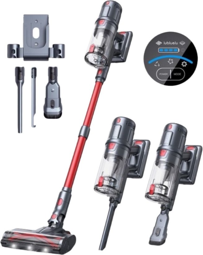 Lubluelu L7 Pro Self-Standing Cordless Stick Vacuum Cleaner 140AW 33KPA Hoover (9494003)