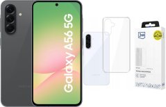 Samsung Galaxy A56 5G 8/128GB Grafitowy Awesome Graphite (SM-A566BZK) + Etui Clear Case