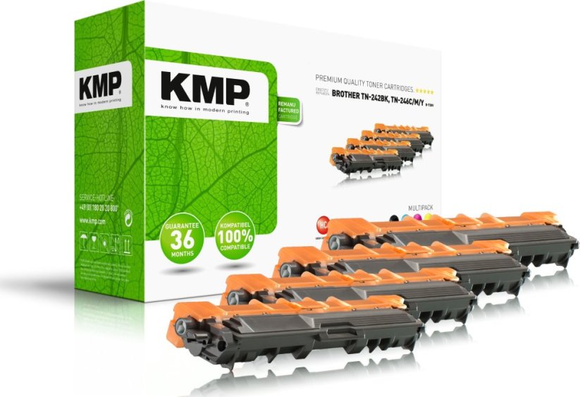 KMP TN-242 Multipack BK/C/M/Y - Sada do zbierania toneru Čierny (BT58V)