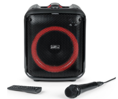 Big Ben Bluetooth reproduktor Mikrofón Party Cube Max Karaoke podsvietenie 200W