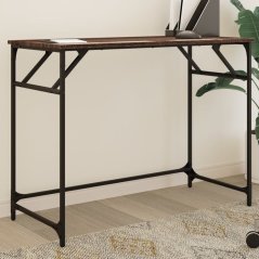vidaXL Biurko, Hnedý dub, 100x45x76cm, materiał drevopochodny, stal Lumarko!