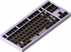 Nuphy - NuPhy Gem80 QMK/VIA Wireless Custom Mechanical Keyboard - Bezdrôtová Klawiatura Mechaniczna Airy Lilac Brak Brak keycapów