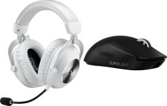 Logitech G Pro X2 Lightspeed Białe (981-001269) + G PRO X SuperLight 2  (910-006630)