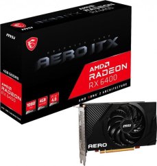 MSI Radeon RX 6400 Aero ITX 4GB GDDR6 (RX 6400 AERO ITX 4G)