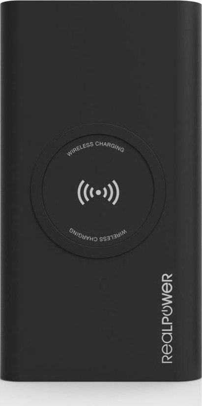 Realpower PB-8000 Wireless 8000mAh Čierny