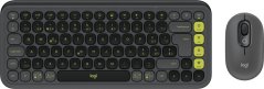 Logitech Logitech POP Icon Combo klawiatura Dołączona myszka univerzálny Bluetooth QWERTZ Swiss Grafitový, Zelený
