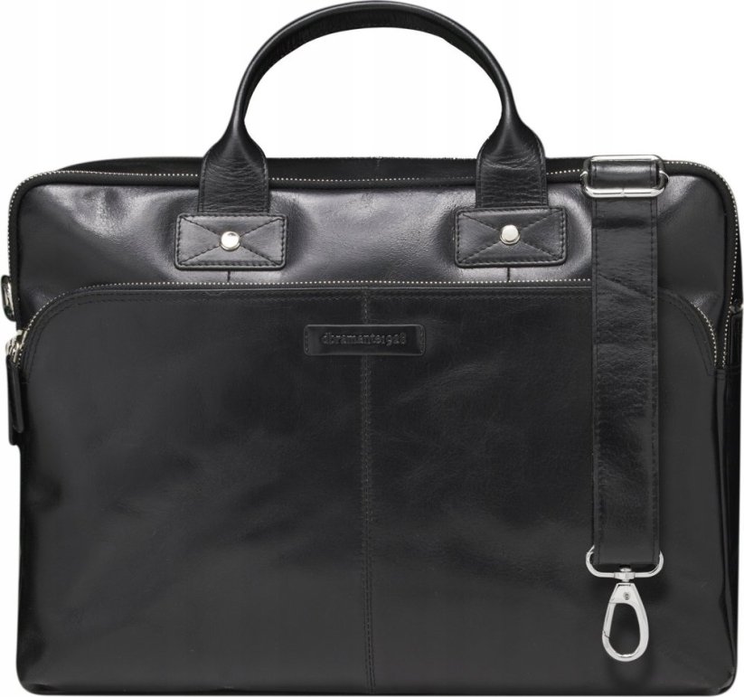 dbramante Kronborg - 16" (2nd Gen) - Full grain leather bag for notebook until 16" - Black