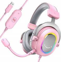 Fifine Słuchawki studyjne nauszne FIFINE H6P AmpliGame RGB dźwięk przestrzenny 7.1