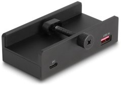 Delock Externer USB 5 Gbps 4 Port Hub 2 x USB Typ-A i 2 x USB Type-C™ z śrubą blokującą
