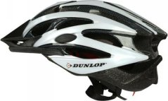 Dunlop prilba bicyklová nastaviteľná Biely Led r. M