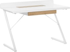 Beliani Focus Biało-Hnedé 120 cm x 60 cm