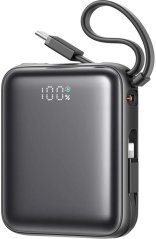 Joyroom Mini PowerBank Joyroom JR-PBF27 22.5W z podwójnym kablem 10000mAh (Čierny)
