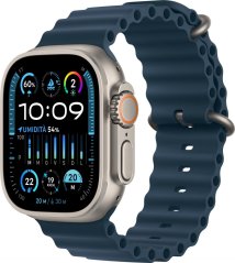 Apple Watch Ultra 2 GPS + Cellular, 49mm Koperta z tytanu z paskiem Ocean w farbaze Modrým