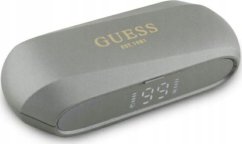 Guess Guess słuchawki Bluetooth GUTWSC2MCDSE    TWS + stacja dokująca taupe Elongated Metalic Printed Logo
