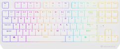 Genesis THOR 230 | Mechanical Gaming Keyboard | Wireless | US | White | 2.4 GHz, Bluetooth, USB | Outemu Red
