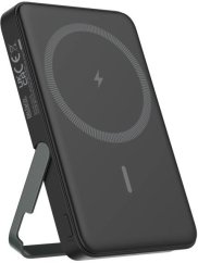Deltaco Išorinė baterija 5000 mAh DELTACO, su stoveliu, bevielė, PD 20 W, magnetas, juoda / PB-Q1007 / 1903254