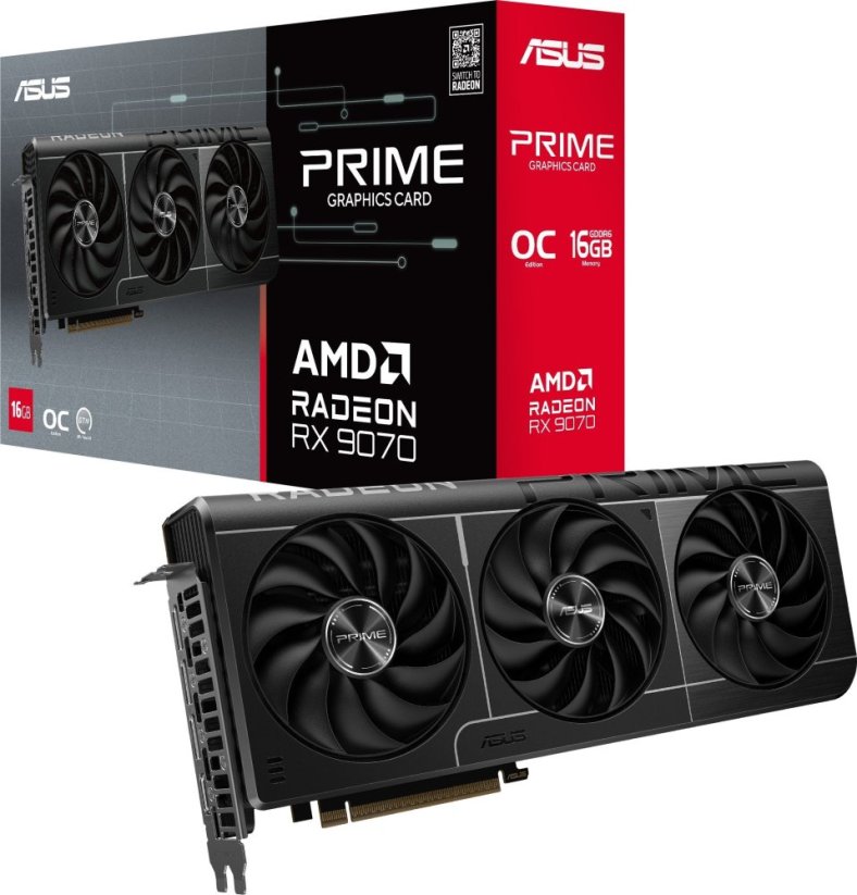 Asus Prime Radeon RX 9070 OC 16GB GDDR6 (PRIME-RX9070-O16G)