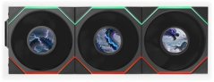 Lian Li ventilátory Uni Fan TL LCD Flex Wireless ARGB PWM (Sada 3 ks 120mm Black (G9F.12TLLCD1F3B.00)
