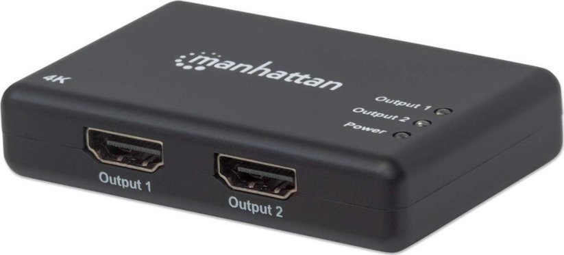 Manhattan 4K 2-Port HDMI-Splitter 4K@30Hz Netzteil schwarz