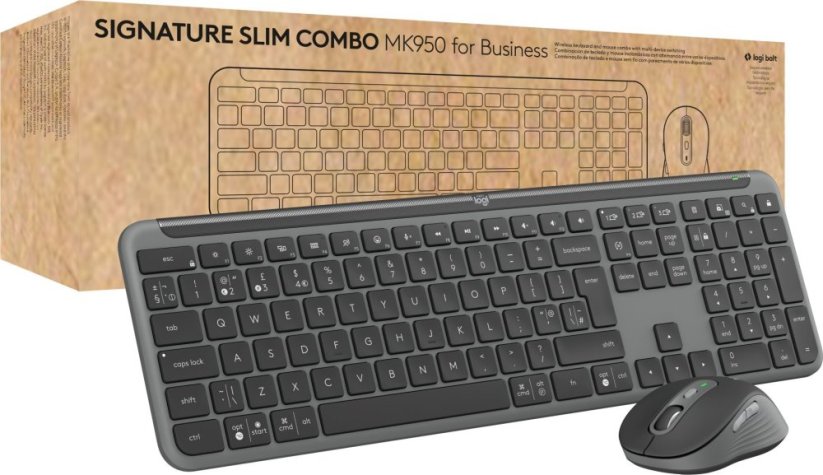 Logitech Signature Slim MK950 grafitowa (920-012508)