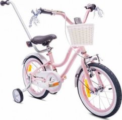 Sun Baby Detský balančný bicykel Pre dziewczynki 14 cali Heart bike - Ružový