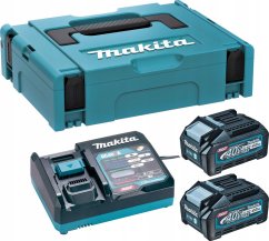 Makita Battery and charger set MAKITA 40V Max XGT 2x4.0Ah