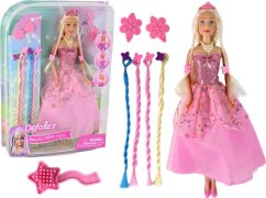 LeanToys Bábika Ružová Lucy Księżniczka Príslušenstvo Do vlasov