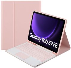 Strado Etui kolorowe z klawiaturą touchpad do Samsung Galaxy Tab S9 FE 10.9 2023 SM-X510/ SM-X516/ S10 FE 2025 SM-X520/ SM-X526