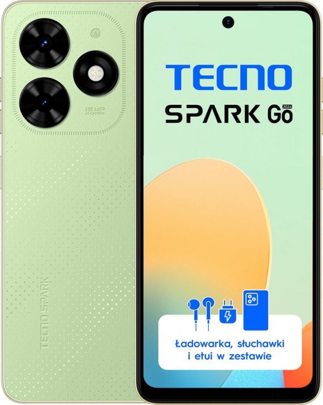 Tecno Spark Go 2024 4/128GB Zelený  (BG6_128+4_MSG)