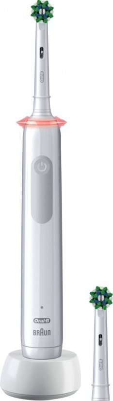 Oral-B Rotačná kefka Pro 3 3000 CrossAction Biela + końcówka