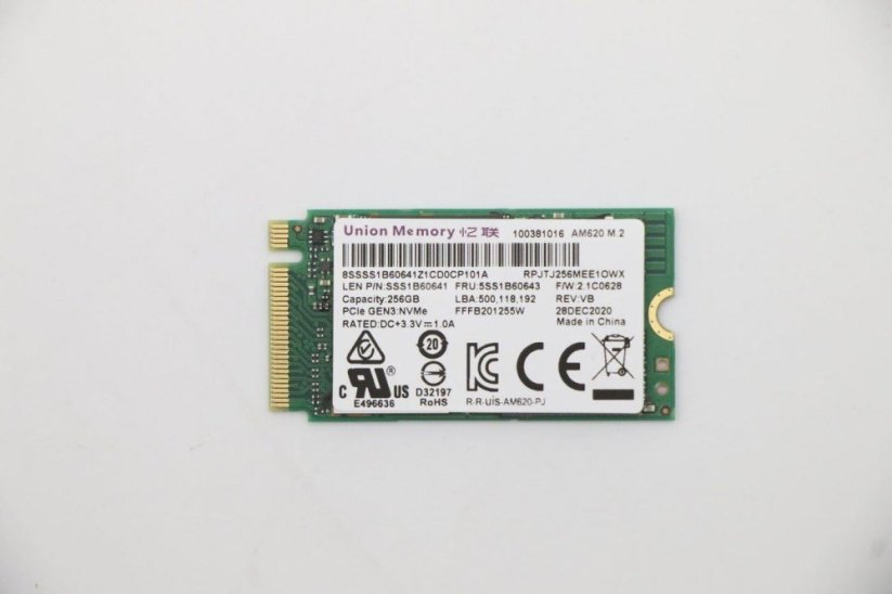 Lenovo UMIS AM620 256GB PCIe 2242
