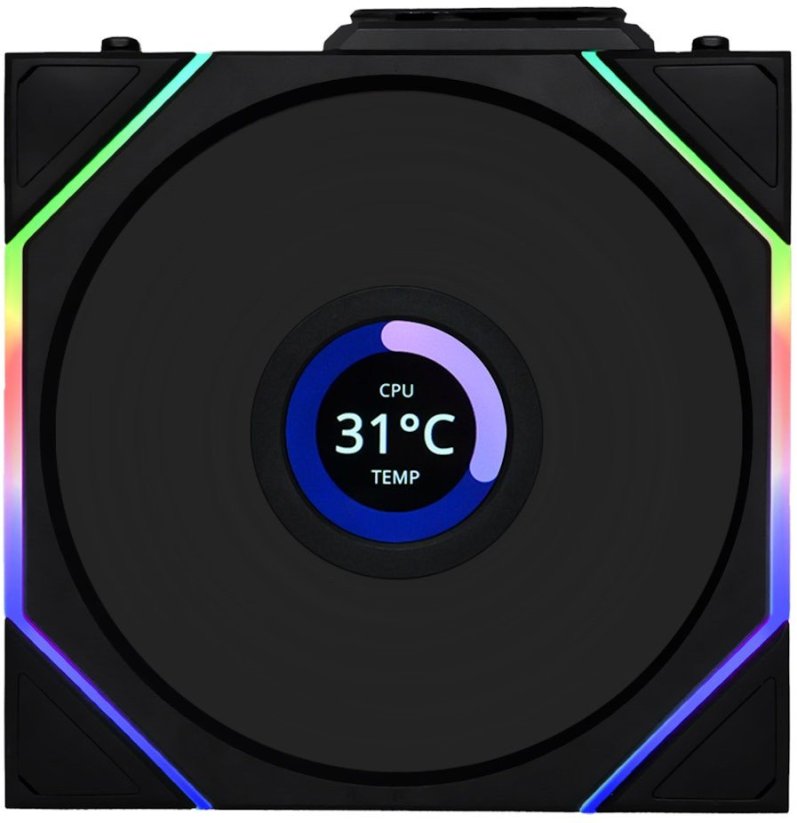 Lian Li UNI FAN TL Wireless LCD 140 Reverse Blade czarny (14RTLLCD1W1B)