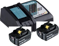 Makita Makita Power Source Kit Li 18.0V 5Ah, set (black, 2x battery BL1850B, 1x charger DC18RC)