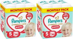 Pampers Pieluchomajtki Premium Care 5 11-17 kg, 80 szt. x2