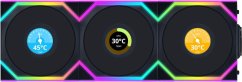 Lian Li UNI FAN SL Wireless LCD 120 3-pack Čierny (12SLLCD1W3B)