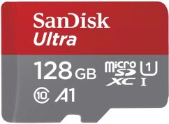 SanDisk Ultra MicroSDXC 128 GB Class 10 UHS-I/U1 A1 (SDSQUAB-128G-GN6FA)