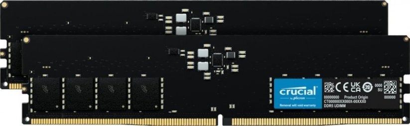 Crucial DDR5, 32 GB, 5200MHz, CL42 (CT2K16G52C42U5)