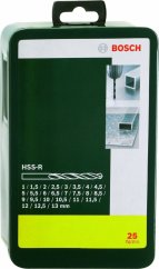 Bosch na kov HSS cylindrický 1,5 mm 2,5 mm 3,5 mm 4,5 mm 8,5 mm 11,5 mm 5,5 mm 6,5 mm 7,5 mm 10,5 mm 12,5 mm 9,5 mm 3 mm 4 mm 5 mm 6 mm 8 mm 1 mm 10 mm 12 mm 13 mm 2 mm 11 mm 7 mm 9 mmmm Sada (2607019446)
