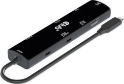 Club 3D Club3D hub USB-C (USB4), 6-in-1 Hub s HDMI 8K60Hz/4K120Hz, 2xUSB-A, RJ45 a 2xUSB-C, 1xData, 1xPD - nabíjení 100W